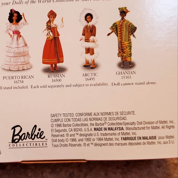 NIB VINTAGE Barbie French Doll Collector Edition Dolls of the World 1996 - Picture 8 of 9